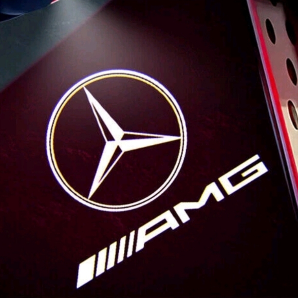 4 Mercedes Benz AMG logo ghost projector LED door lights Plug And Play - Picture 1 of 6